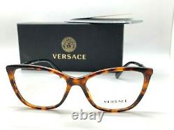 Versace Mod. 3248-A 5074 Tortoise 54-16-140mm Cats Eye Women's Eyeglasses Italy