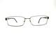 Versace Silver Metal Rectangular Glasses Black Temples Mod 54 16 140