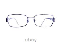 Versace Silver Metal Rectangular Glasses Medusa Temple Italy MOD1114-B 54 18 130