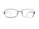 Versace Silver Metal Rectangular Glasses Medusa Temple Italy Mod1114-b 54 18 130