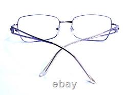 Versace Silver Metal Rectangular Glasses Medusa Temple Italy MOD1114-B 54 18 130