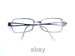 Versace Silver Metal Rectangular Glasses Medusa Temple Italy MOD1114-B 54 18 130