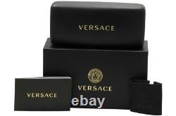 Versace VE1246B 1000 Eyeglasses Women's Silver Full Rim Oval Optical Frame 52mm
