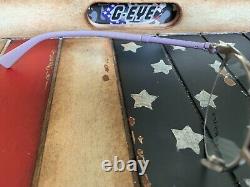 Versace VE1247 1000 Lilac Womens Half Rim Eyeglasses 52MM Frame Option To Add RX