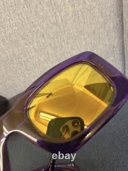 Versace VE4444U 5408V9 Sunglasses Transparent Violet/Yellow Mirror Silver 54mm