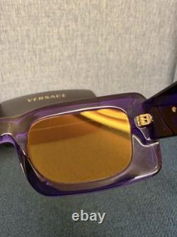 Versace VE4444U 5408V9 Sunglasses Transparent Violet/Yellow Mirror Silver 54mm