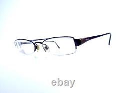 Versace Versus Brown Metal Rectangular Oval Half Rim Glasses MOD. 7006 50 18 135