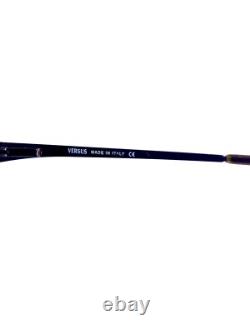 Versace Versus Brown Metal Rectangular Oval Half Rim Glasses MOD. 7006 50 18 135