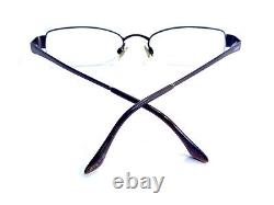 Versace Versus Brown Metal Rectangular Oval Half Rim Glasses MOD. 7006 50 18 135