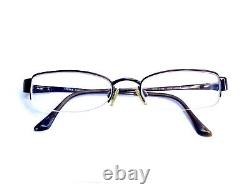 Versace Versus Brown Metal Rectangular Oval Half Rim Glasses MOD. 7006 50 18 135