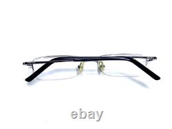 Versace Versus Silver Metal Rectangle Half Rim Glasses MOD. 7020 1001 50 17 135
