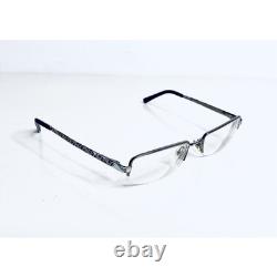 Versace Versus Silver Metal Rectangular Half Rim Glasses MOD 7056 50 18 135