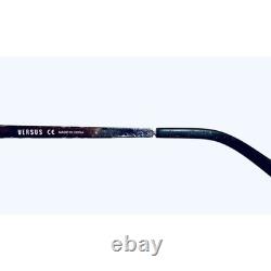 Versace Versus Silver Metal Rectangular Half Rim Glasses MOD 7056 50 18 135