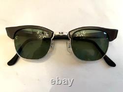 Vintage 50s Artcraft Delegate Browline Horn Rim 12K GF Frames Spectacles 46-22