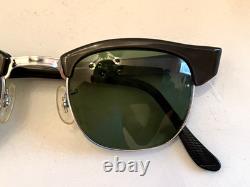 Vintage 50s Artcraft Delegate Browline Horn Rim 12K GF Frames Spectacles 46-22