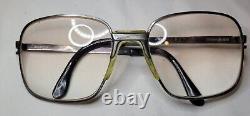 Vintage 80s Men's YSL 61 Yves Saint Laurent Silver Metal Square Eyeglass Frames