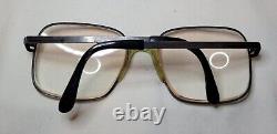 Vintage 80s Men's YSL 61 Yves Saint Laurent Silver Metal Square Eyeglass Frames