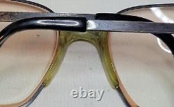 Vintage 80s Men's YSL 61 Yves Saint Laurent Silver Metal Square Eyeglass Frames