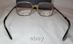 Vintage 80s Men's YSL 61 Yves Saint Laurent Silver Metal Square Eyeglass Frames