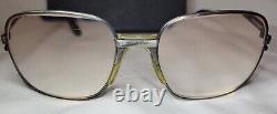 Vintage 80s Men's YSL 61 Yves Saint Laurent Silver Metal Square Eyeglass Frames