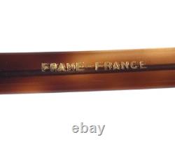 Vintage Cat Eye Eyeglasses Frames Polished Tortoise Silver Full Rim 44-20-130