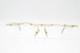 Vintage Designer Glasses Without White Silver Black Half-rim Glasses Frame