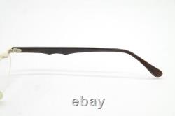 Vintage Designer Glasses Without White Silver Black Half-Rim Glasses Frame