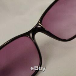 Vintage FENDI Sunglasses F973 Full Rim Plastic Wayfarer Frames Black Silver Case