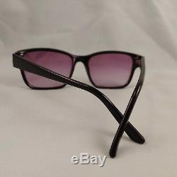 Vintage FENDI Sunglasses F973 Full Rim Plastic Wayfarer Frames Black Silver Case