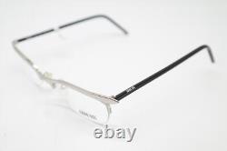 Vintage Glasses Anna Sui AS00901 Silver Black Half-Rim Glasses Frame