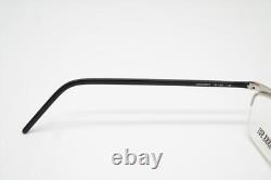Vintage Glasses Anna Sui AS00901 Silver Black Half-Rim Glasses Frame