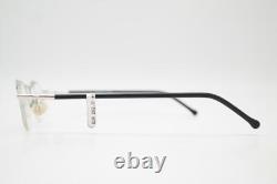 Vintage Glasses Eye Society By RK DESIGN ES 9 Silver Black Half-Rim Eyeglasses