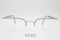 Vintage Glasses F+A FASHION 224.3 Silver Black Half Rim Glasses Frame