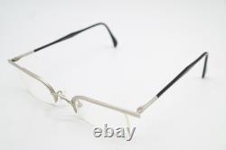 Vintage Glasses F+A FASHION 224.3 Silver Black Half Rim Glasses Frame