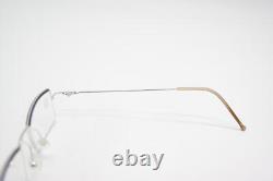 Vintage Glasses Flair 451 Silver Wine Red Half Rim Eyeglass Frame
