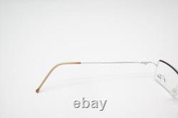 Vintage Glasses Flair 451 Silver Wine Red Half Rim Eyeglass Frame