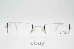 Vintage Glasses Flair 453 Silver Black Half Rim Glasses Frame Eyeglasses