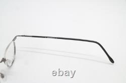 Vintage Glasses HUMPHREYS 2433 Metallic Silver Black Half-Rim Glasses Frame