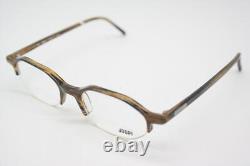 Vintage Glasses JOOP 8148 Brown Silver Half-Rim Eyeglass Frame