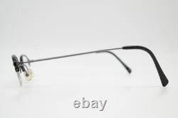 Vintage Glasses MUNIC EYEWEAR M 42 Black Silver Half-Rim Glasses Frame