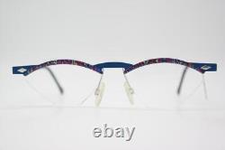 Vintage Glasses Milli B By MIKADO 049-1034 Multicolored Blue Black Silver