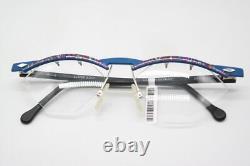 Vintage Glasses Milli B By MIKADO 049-1034 Multicolored Blue Black Silver