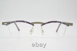 Vintage Glasses Milli B By MIKADO 049-633 Multicolored Silver Red Half-Rim