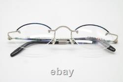 Vintage Glasses OTTO KERN 9456 Silver Multicolored Half-Rim Eyeglass Frame