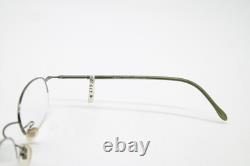 Vintage Glasses VERSUS Versace B56 Silver Green Half-Rim Eyeglass Frame