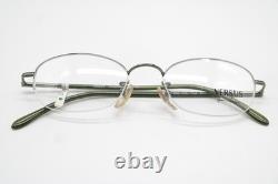 Vintage Glasses VERSUS Versace B56 Silver Green Half-Rim Eyeglass Frame