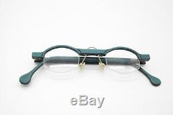 Vintage Passepartout 06 510 Green Silver half Rim Glasses Frames NOS