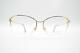 Vintage Valentino 336 Gold Silver Half Rim Glasses Frames Eyeglasses Nos