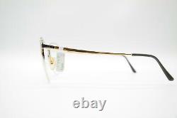 Vintage Valentino 336 Gold Silver half Rim Glasses Frames Eyeglasses NOS