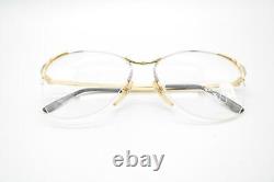 Vintage Valentino 336 Gold Silver half Rim Glasses Frames Eyeglasses NOS